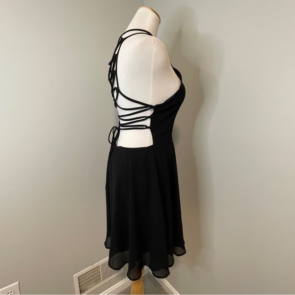 Lulus Good Deeds Black Lace-Up Dress - Picture 5 of 8